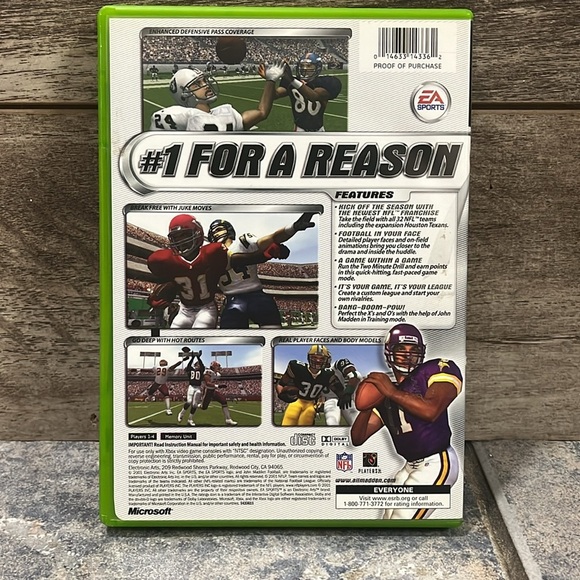 5 for $60 - Madden 2002 Xbox game - Picture 4 of 4